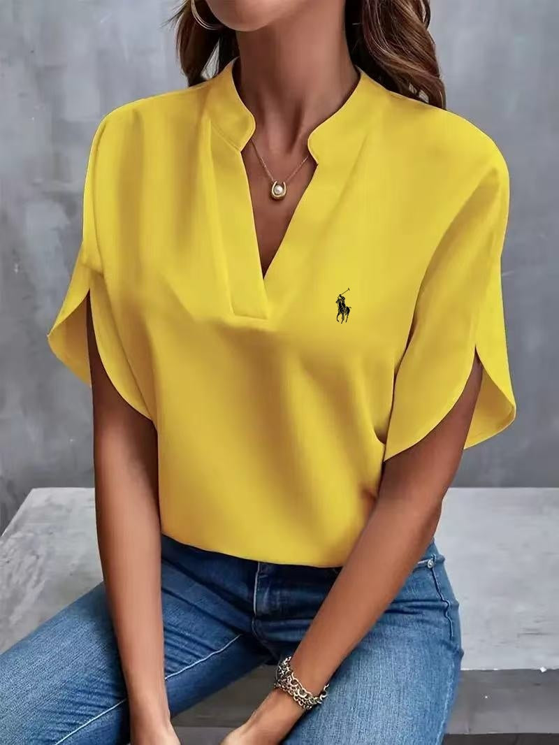 RALPH LAUREN - Shirt mit V-Ausschnitt