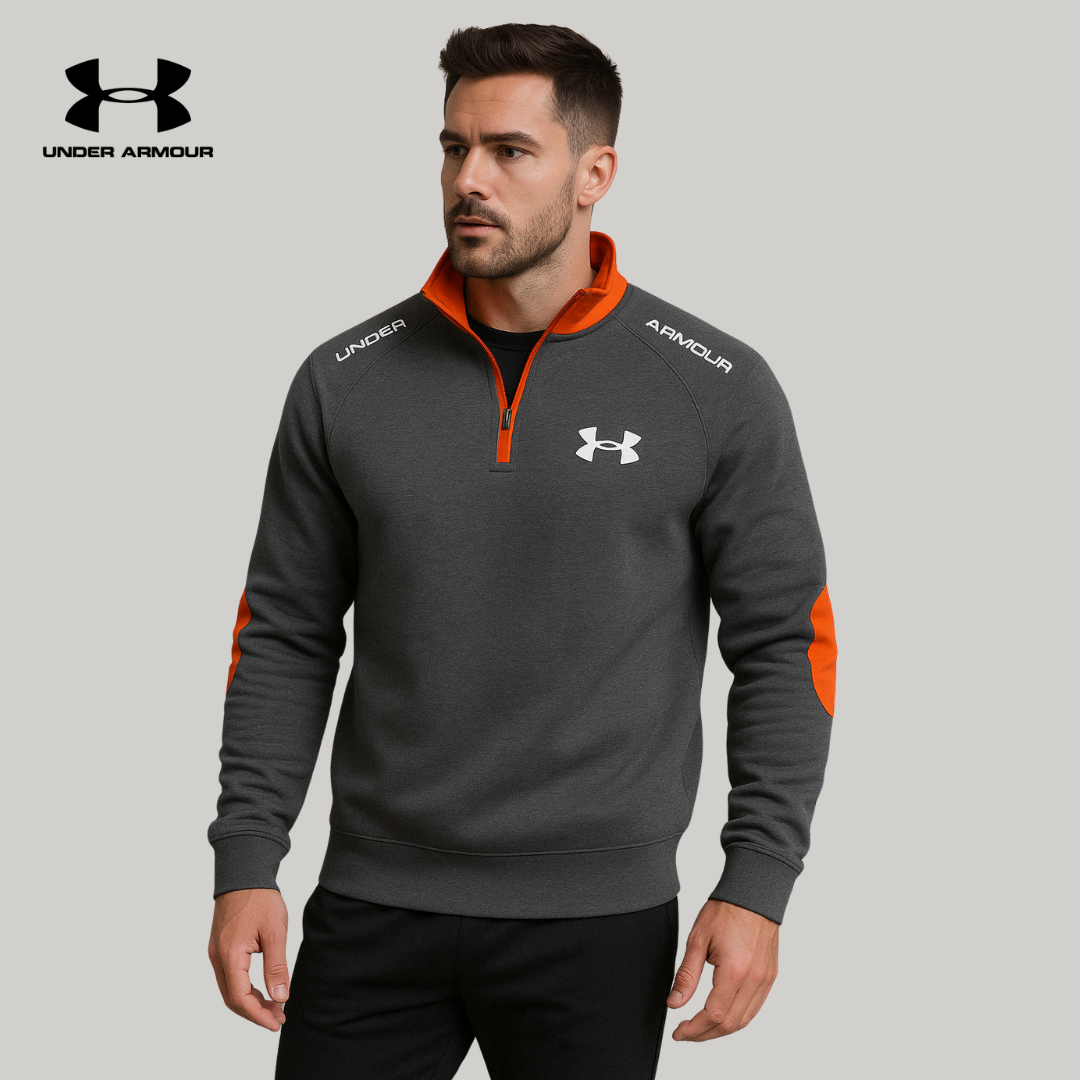 ՍΝᎠΕᏒ ΑᏒᎷОՍᏒ - Sweatshirt mit halbem Reißverschluss