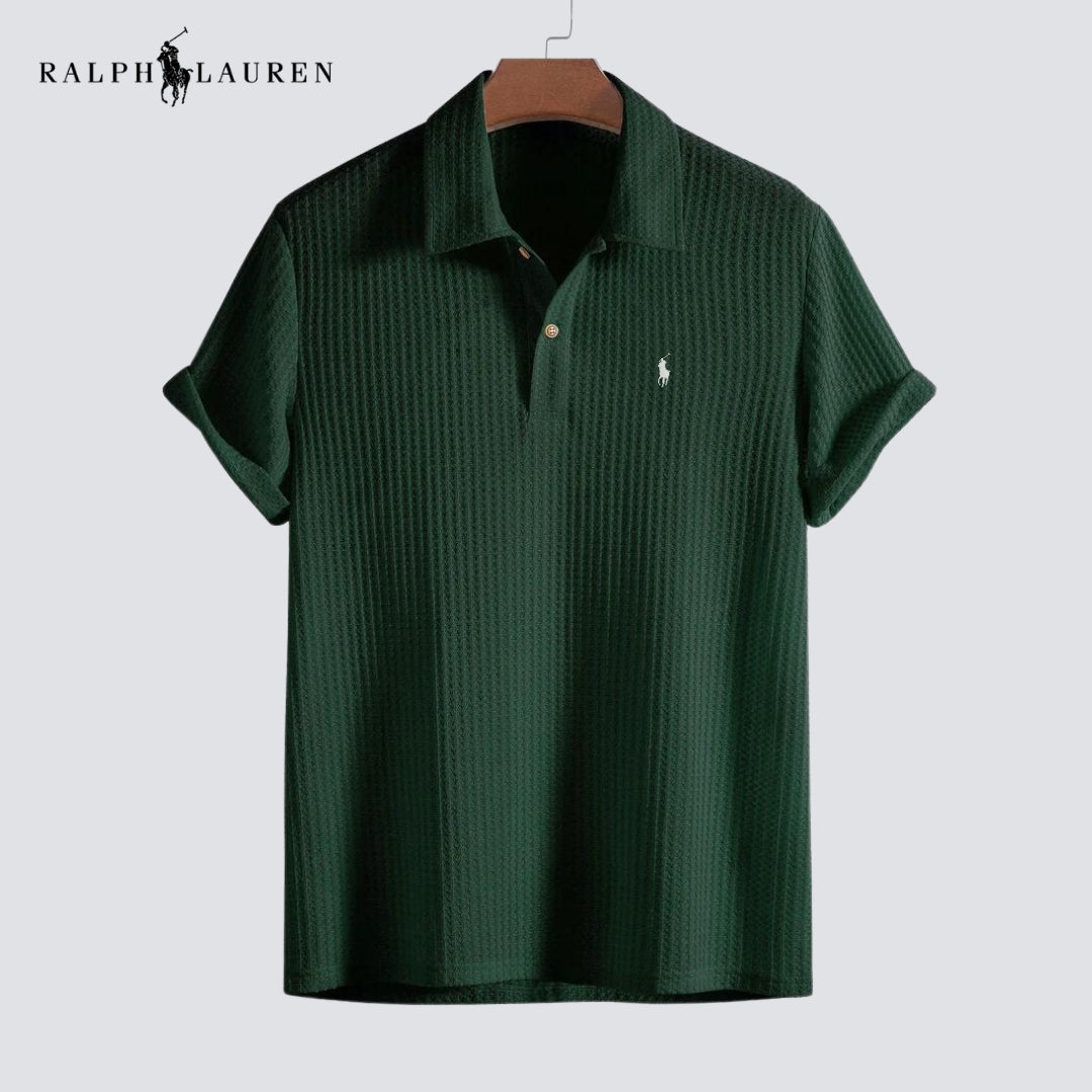 ᏒᎪᏞᏢᎻ ᏞᎪՍᏒЕΝ - Waffelgestricktes Polo