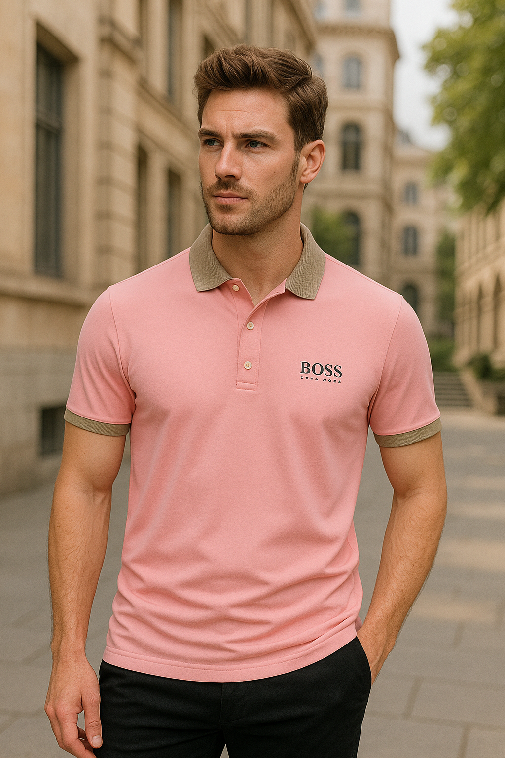 НՍԌО ВОЅЅ - Hochwertiges klassisches Polo