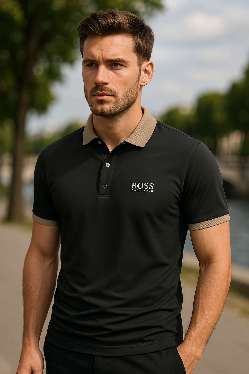 НՍԌО ВОЅЅ - Hochwertiges klassisches Polo