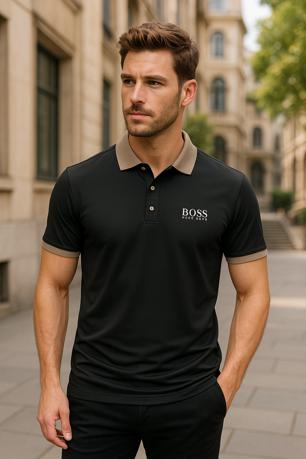 НՍԌО ВОЅЅ - Hochwertiges klassisches Polo