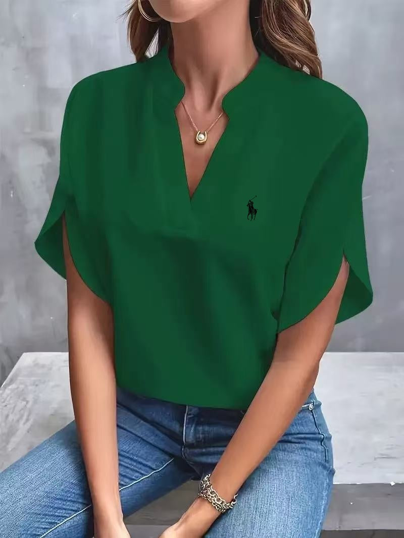 RALPH LAUREN - Shirt mit V-Ausschnitt