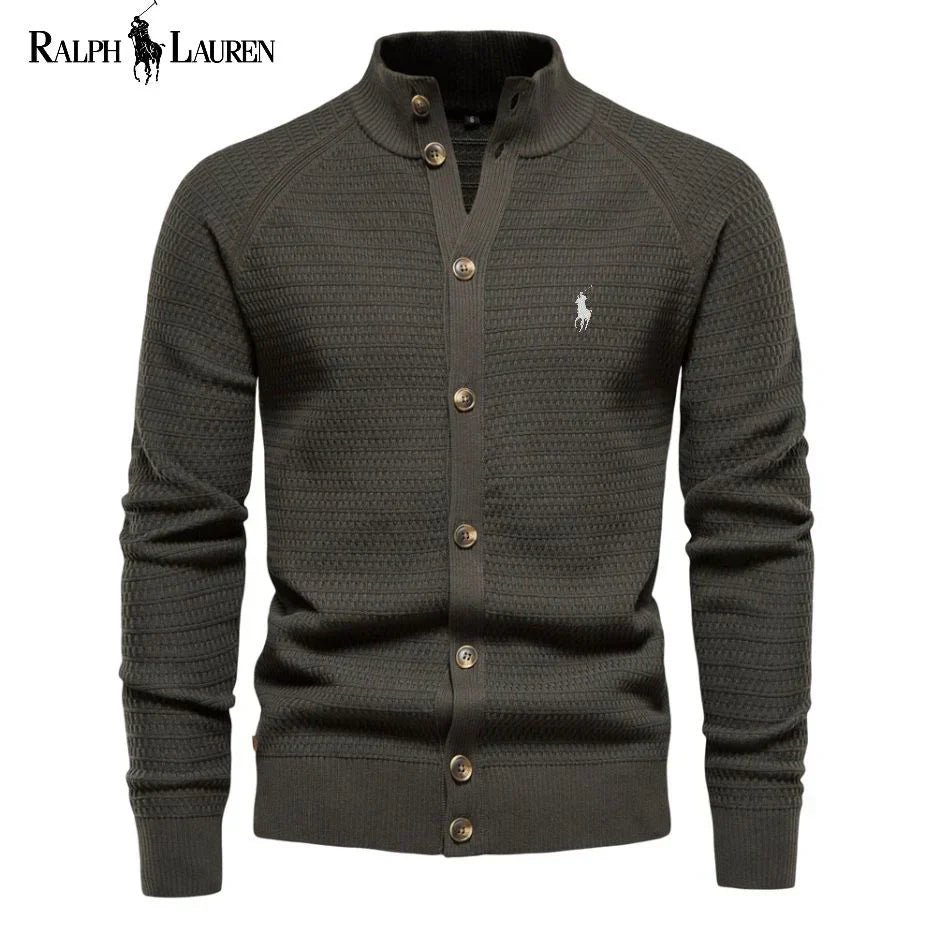 ᏒᎪᏞᏢᎻ ᏞᎪՍᏒЕΝ - Klassische Strickjacke mit Knöpfen