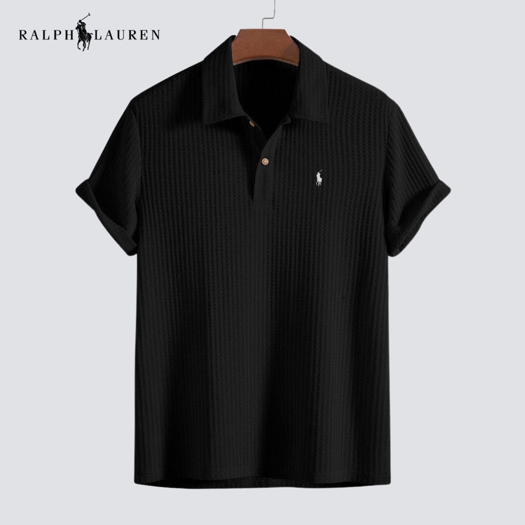 ᏒᎪᏞᏢᎻ ᏞᎪՍᏒЕΝ - Waffelgestricktes Polo