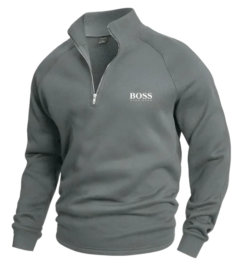 НՍԌО ВОЅЅ™  Baumwollpullover mit halbem Reißverschluss