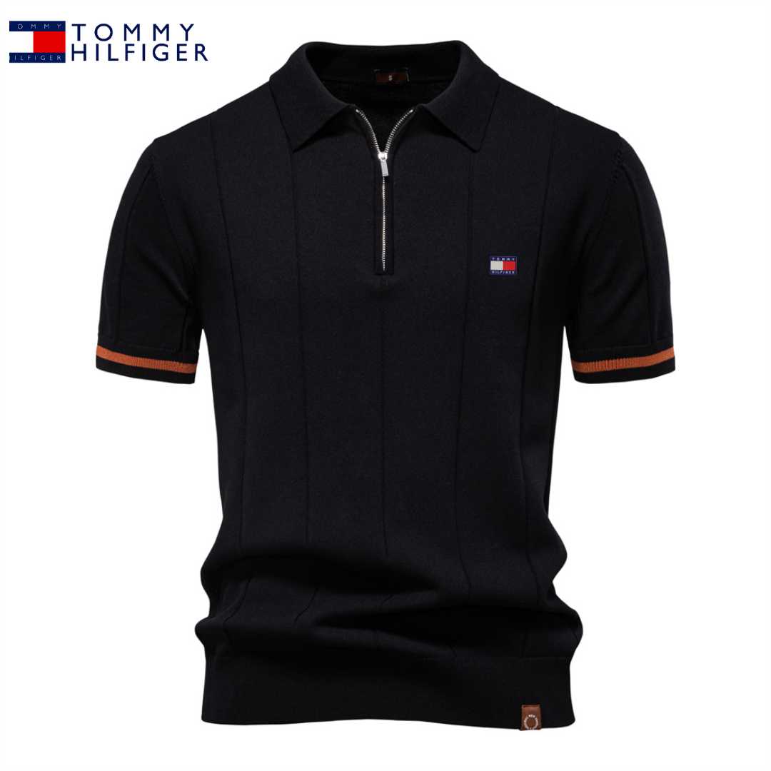 TՕⅯⅯҮ ᎻⅠᏞϜⅠᏀᎬᏒ - Klassisches Strick-Poloshirt