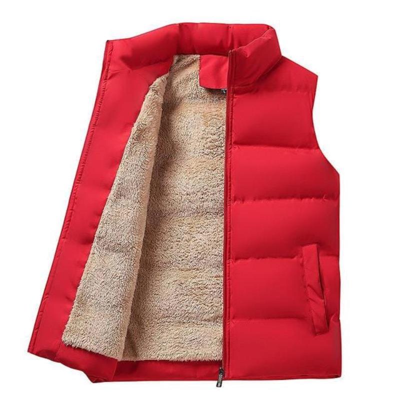 Herren Daunenjacke in Rot, ideale warme Herren Winterjacke, stilvolle Winterjacke für Männer