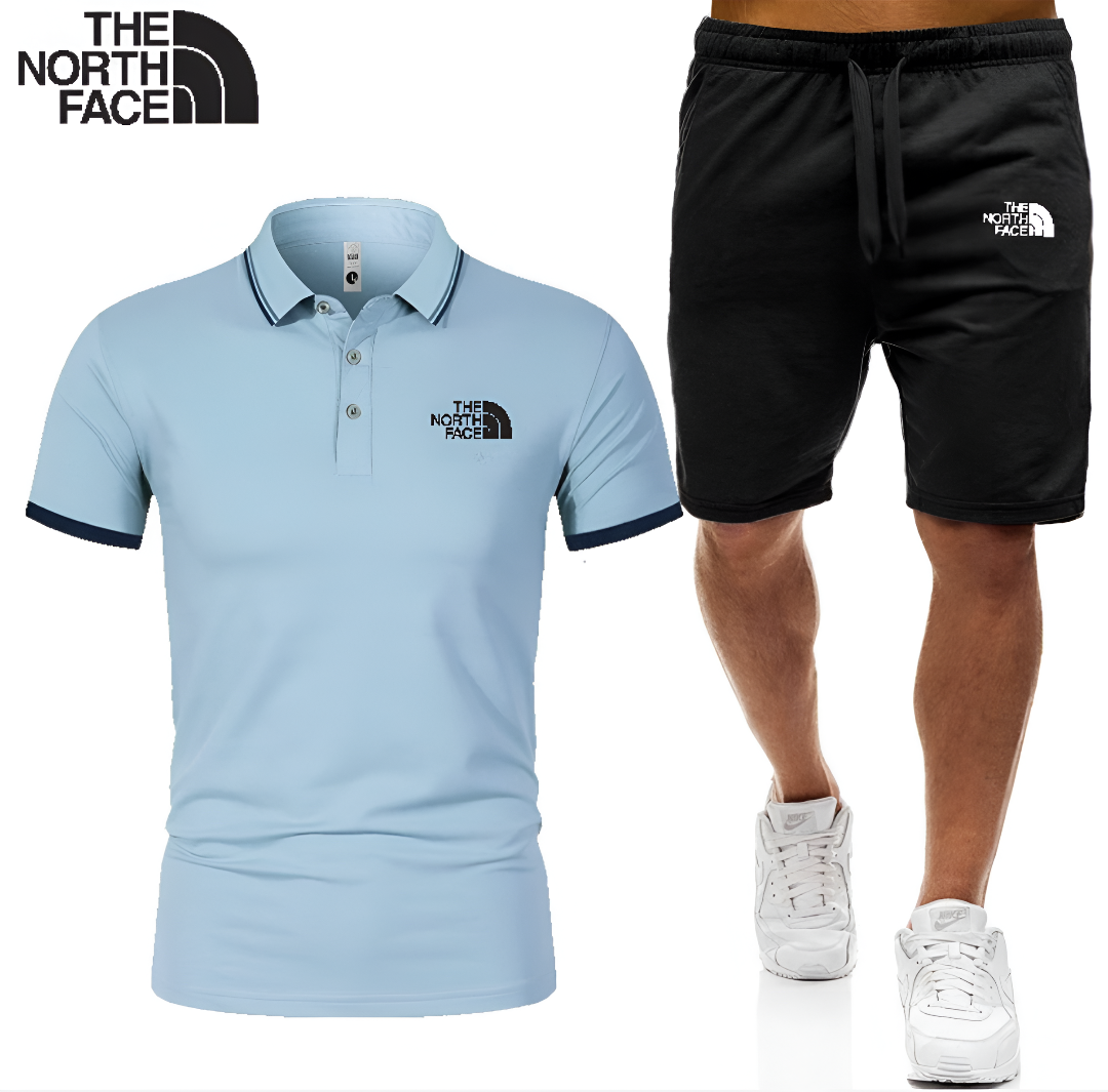 The Νorth Ϝаce - Set bestehend aus einem Polohemd und einer Shorts für Herren