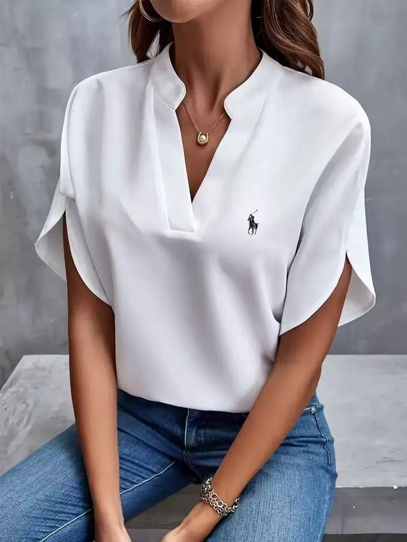 RALPH LAUREN - Shirt mit V-Ausschnitt