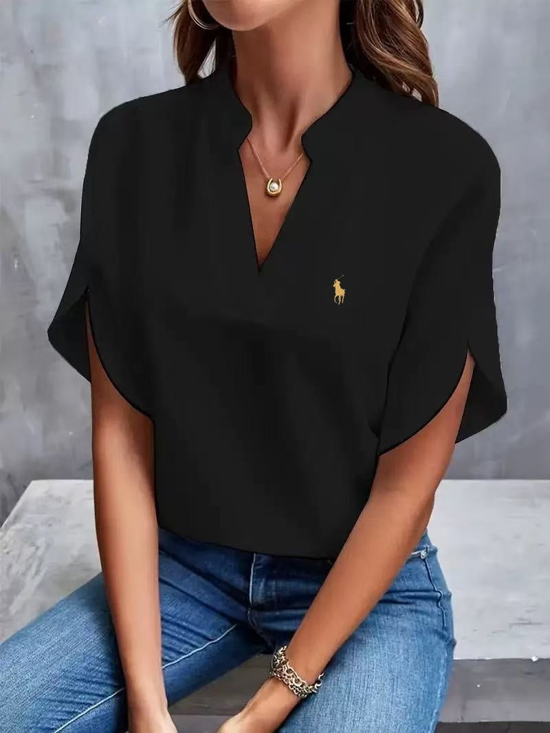RALPH LAUREN - Shirt mit V-Ausschnitt
